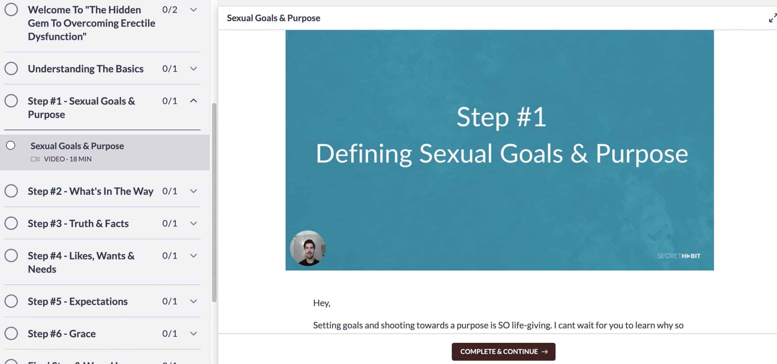 setting goals around pornography